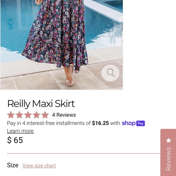 NWT size large Baltic Born teal, navy and pinks maxi skirt - Picture 6 of 6